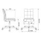 Кресло Бюрократ CH-330M/LT-27 без подлокотников темно-синий крестовина металл. Фото товара с разных ракурсов.
