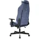 Кресло игровое Knight N1 Fabric синий Light-27 с подголов. крестов. металл. Фото товара с разных ракурсов.