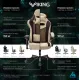 Кресло игровое геймерское Бюрократ VIKING 7 KNIGHT B FABRIC черный текстиль/эко.кожа крестовина металл. Фото товара с разных ракурсов.