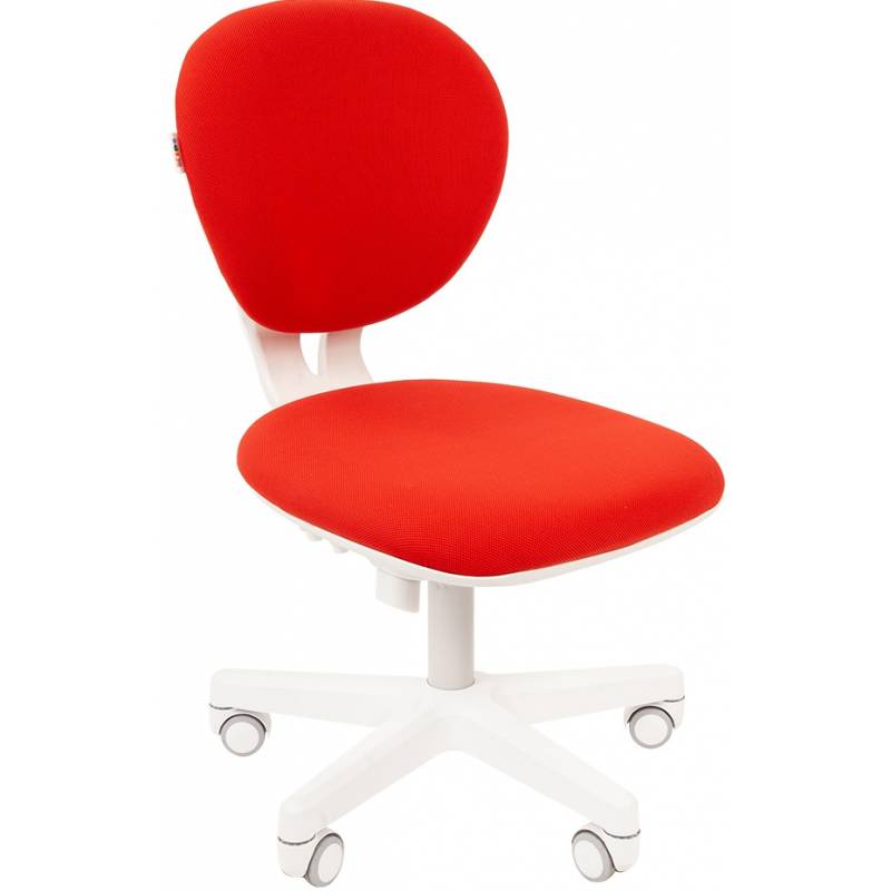 Кресло 108 Kids белый пластик (Красный текстиль) главное фото