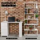 Стол письменный/компьютерный  "Scandi CD-016", 1100х500х750 мм, 4 ящика, белый, 641891, ЦБ013707-1. Фото товара с разных ракурсов.